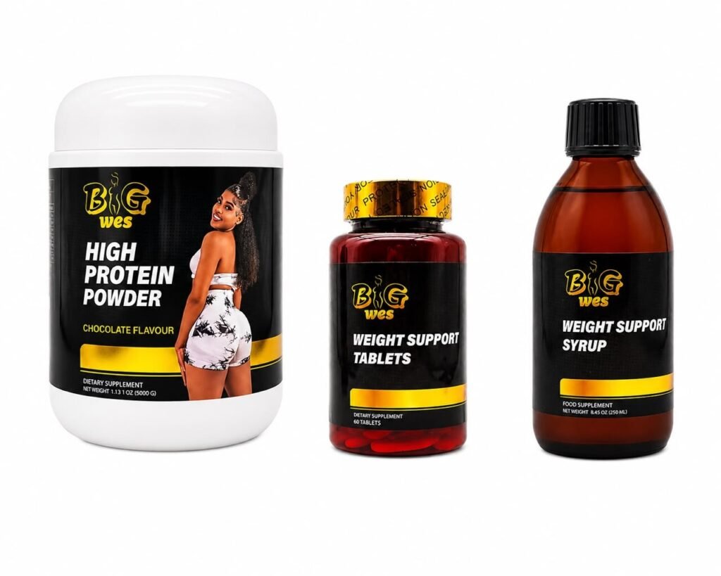 Big Wes High Protein Powder, Weight Support Tablets and Weight Support Syrup